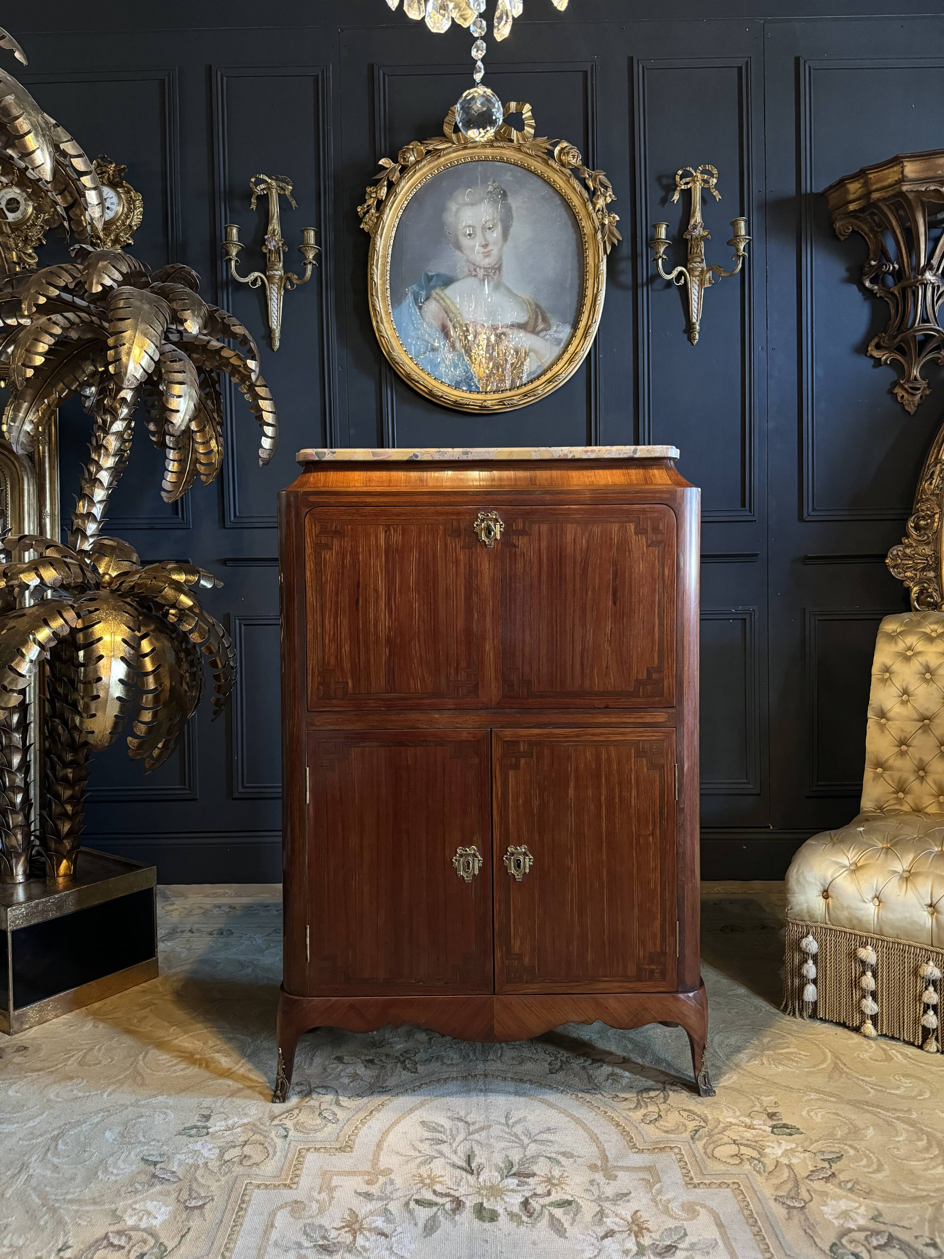 Children's secretary stamped jansen in rosewood - 20th century