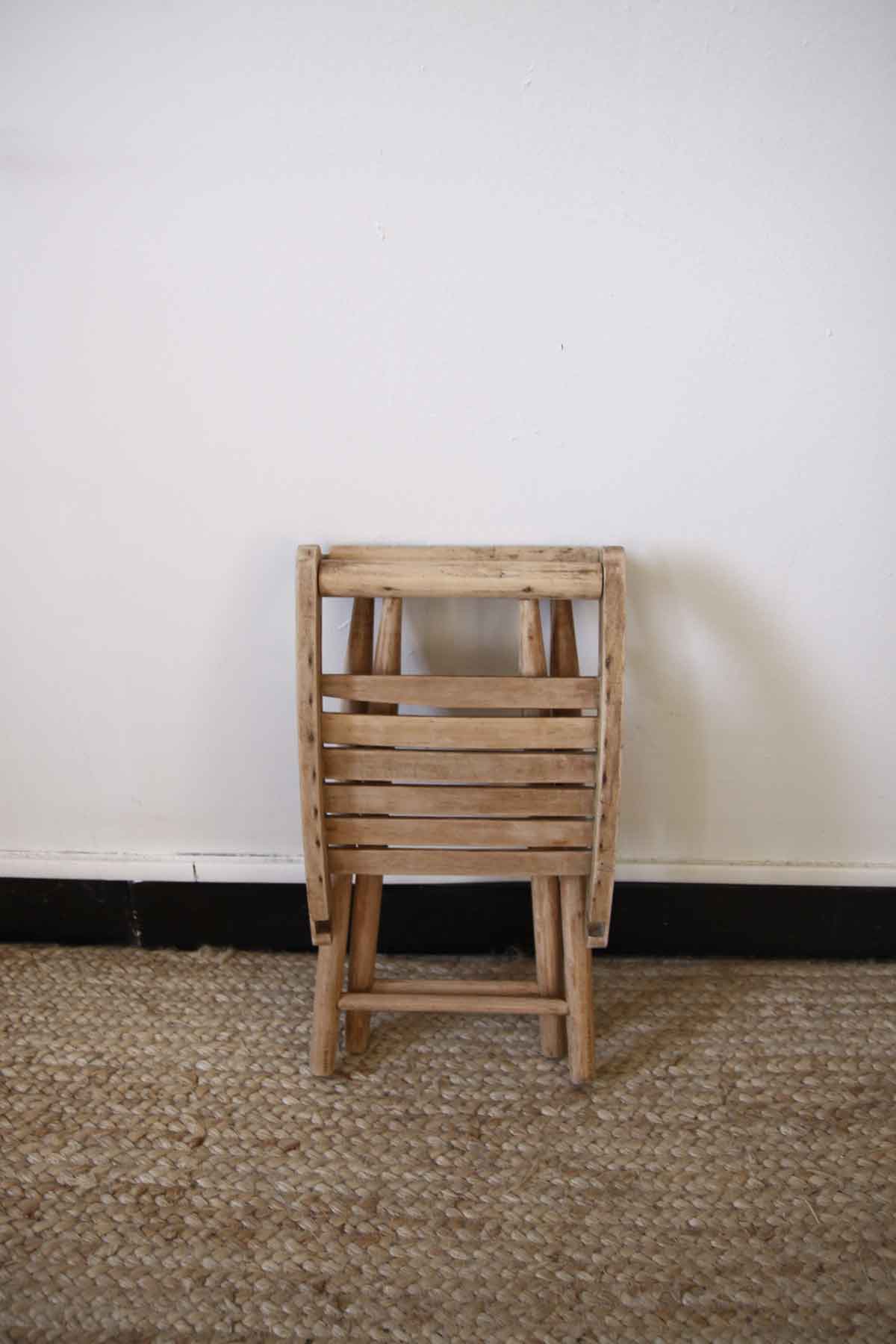 Stool door wooden plant