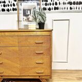 Vintage chest of drawers compass feet