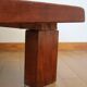 Brutalist coffee table in solid oak