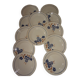 Set of 12 plates Badonviller motif Tunis