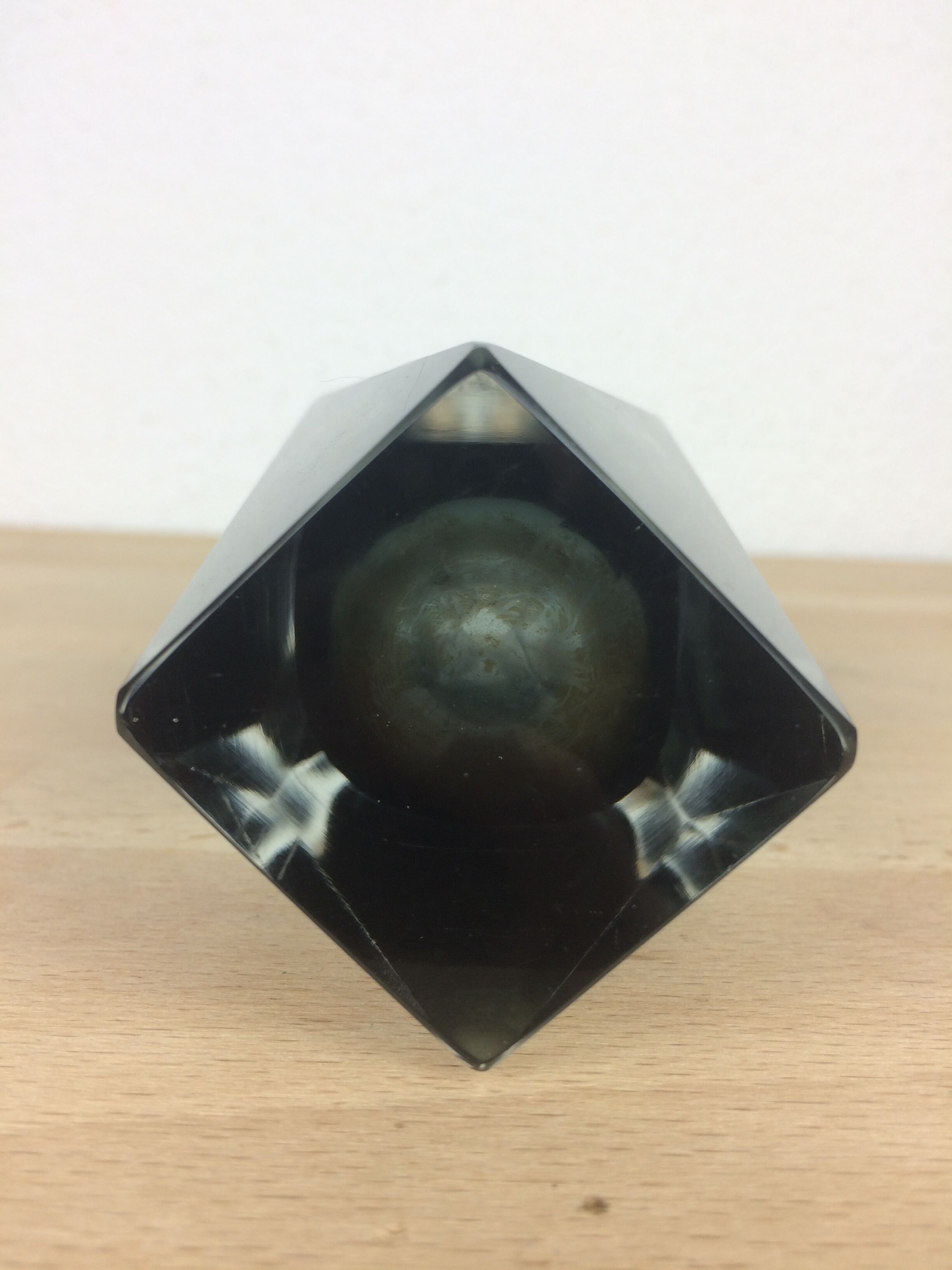 Vase Sommerso smoked glass soliflore, Murano