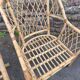 Pair of vintage rattan armchairs