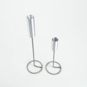 Set of metal candlesticks, Danish design, 1970s, made in Denmark