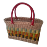 Wicker basket and scoubidou
