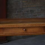 Baroque writing desk from the 1920s in solid oak, by a Danish cabinetmaker.