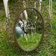 Miroir en rotin ovale 48x36.5 années 60 - 70