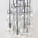 Impressive cascading hourglass chandelier Doria, Space Age, Germany, 1960s.