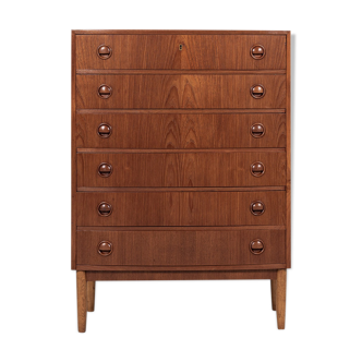 Chest of 6 drawers in teak by Kai Kristiansen 1960