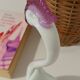 Vintage glass swan catchall from Italy