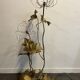 Floor lamp "flowers" in gilded brass