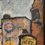 Painting another garage death, comes from Raymond Guidot's workshop