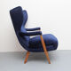 1950s highjack chair with stool, completely restored