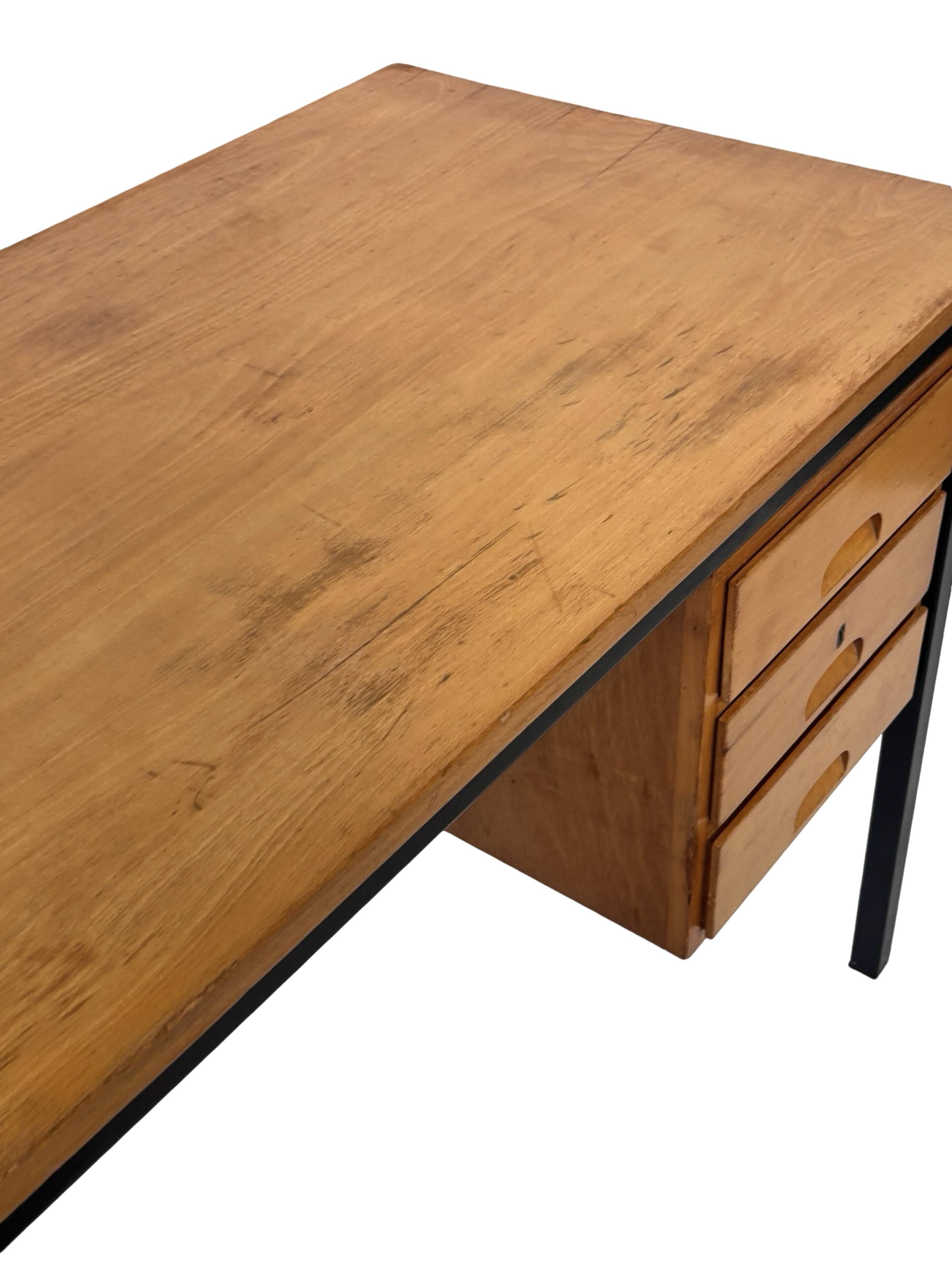 Vintage Desk 1960s Design Workspace with drawers