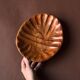 Large vintage teak valet tray