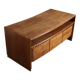 Bureau de réalisateur incurvé en noyer, Italie, années 1940