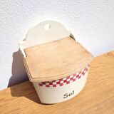 Old ceramic salt box