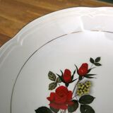 Round serving dish from Moulin des loups, "Carmen" model, in very good condition