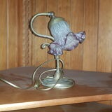 Lampe decorative pied laiton fin XlXème