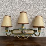 Pair of bronze dore appliques