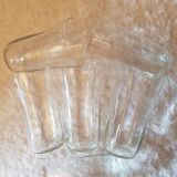 Set of 6 engraved water glasses