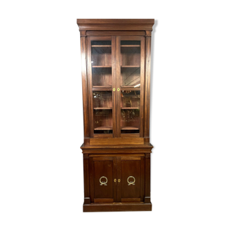 Empire parquet library in mahogany and gilded bronzes circa 1900
