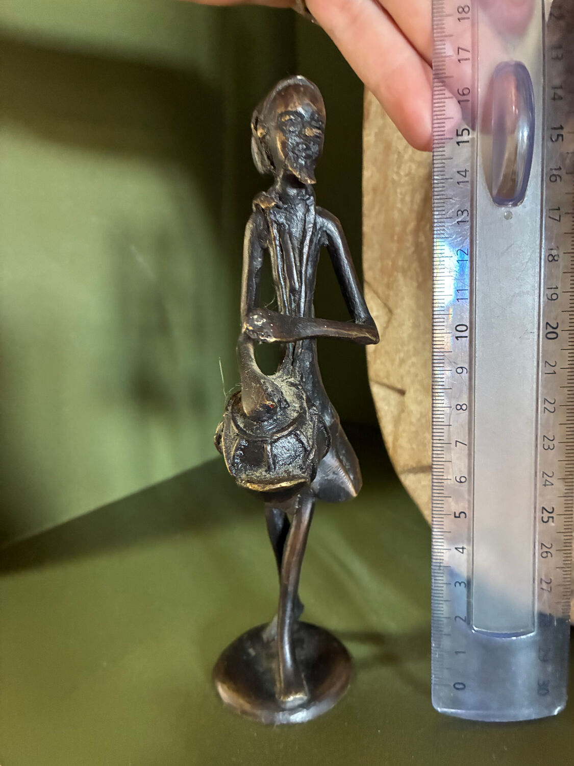 African bronze statuette