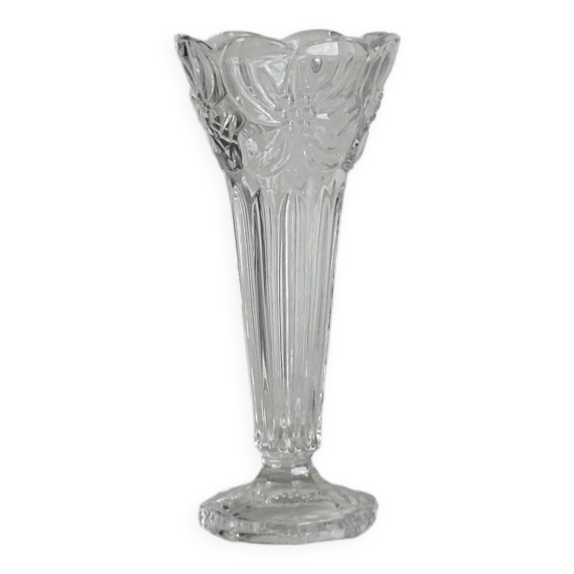 Small glass soliflore vase