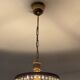 Lustre cascade de pampilles en cristal et laiton