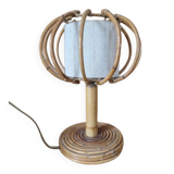 Louis Sognot (1892-1970) Table or bedside lamp - In rattan - 1960