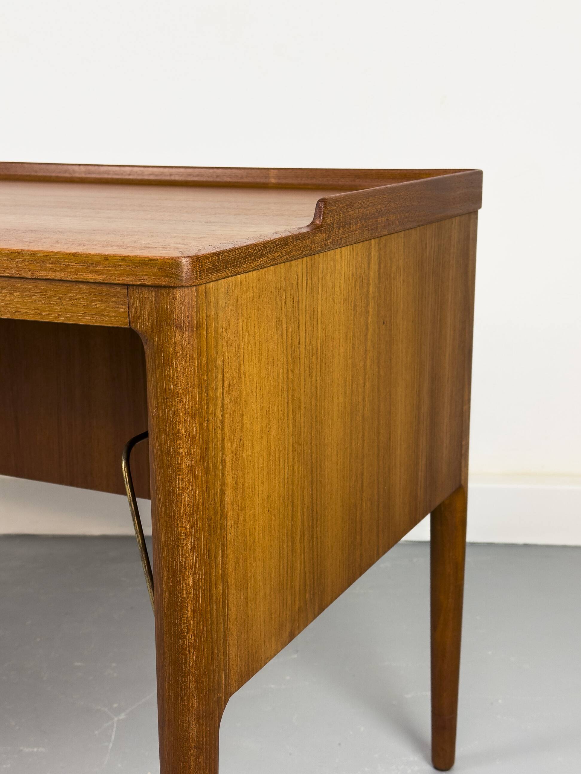 Mid-Century Modern Teak Desk attributed to H. Brockmann Petersen, 1960s