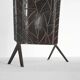 Art Deco fire screen in tin, 1940s