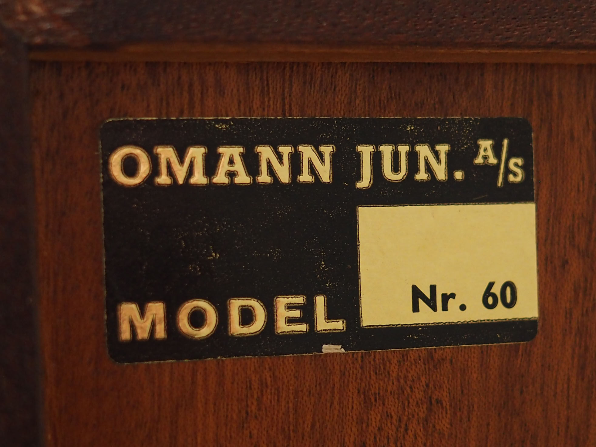 Mahogany chest of drawers, Danish design, 1970s, manufacture: Omann Jun
