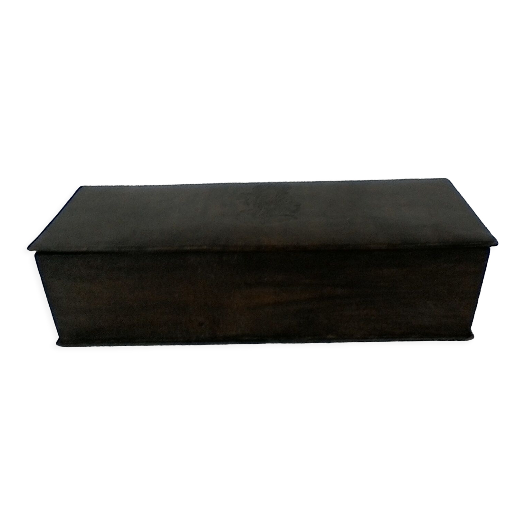 Storage box, leather, vintage