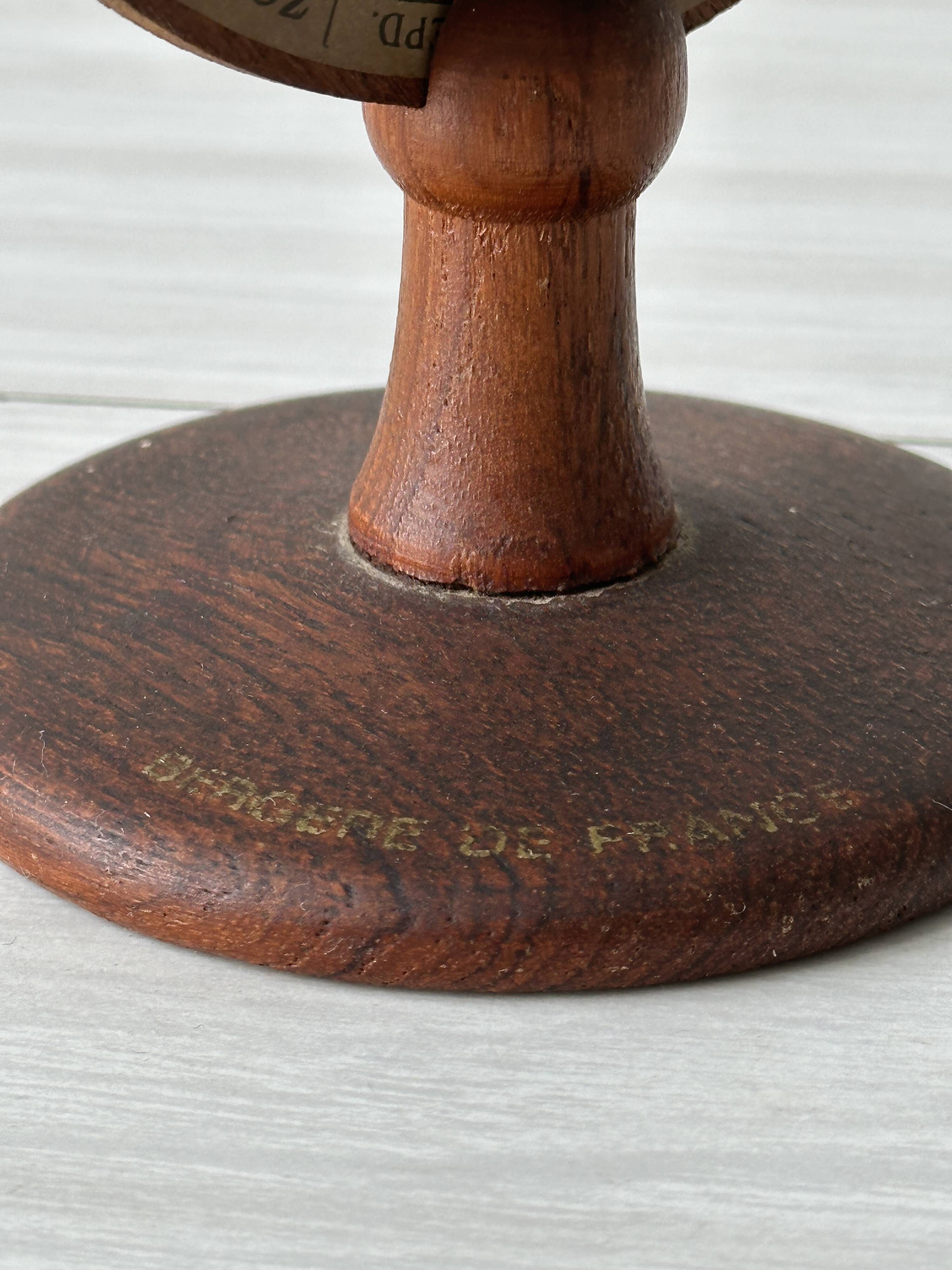 Ancient wooden terrestrial globe