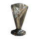 Art Deco smoked glass vase
