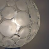 Glass and chrome lamp, Italy 1970