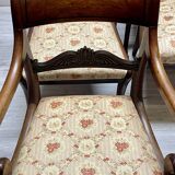 Set of six chairs and two armchairs from the Charles X period