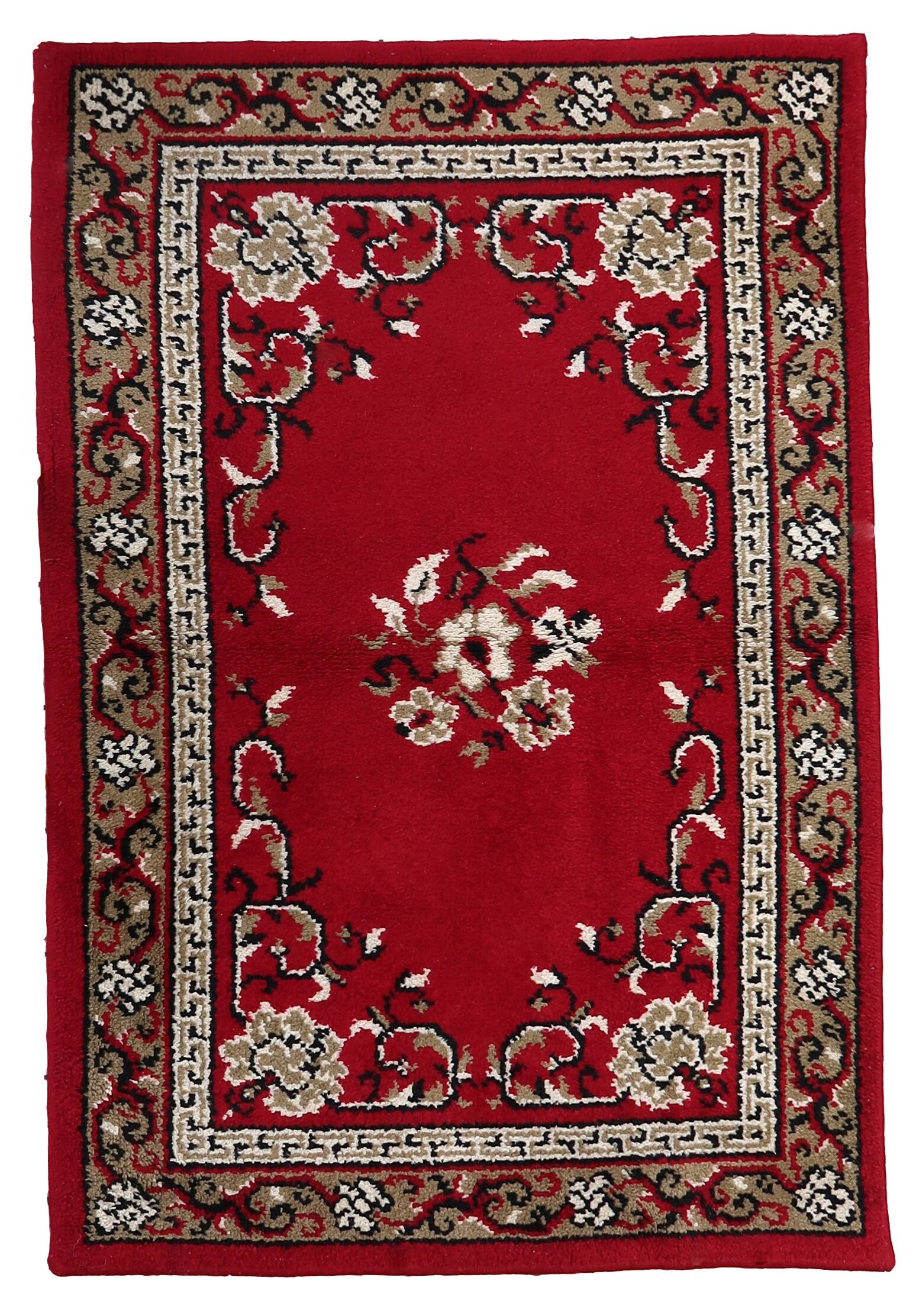 Tapis Savonnerie français vintage en laine – 129 x 199 cm - 1C1038