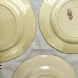6 flat plates digoin sarreguemines model "cannes"