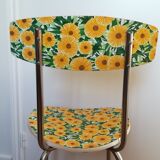Chaise formica motif fleurs