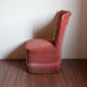 Fauteuil crapaud vieux rose