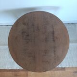 Round Art Deco table in walnut veneer – 1948