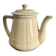 Antique ivory earthenware teapot – Art Deco style – 1930s/50s
