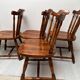 4 chaises western de saloon vintage 1970-1980