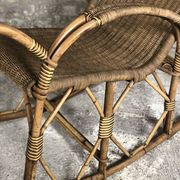Rocking chair in rattan and wicker very 1900s