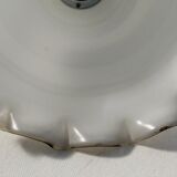 Trio of tulip suspensions in white opaline - electrified to nine