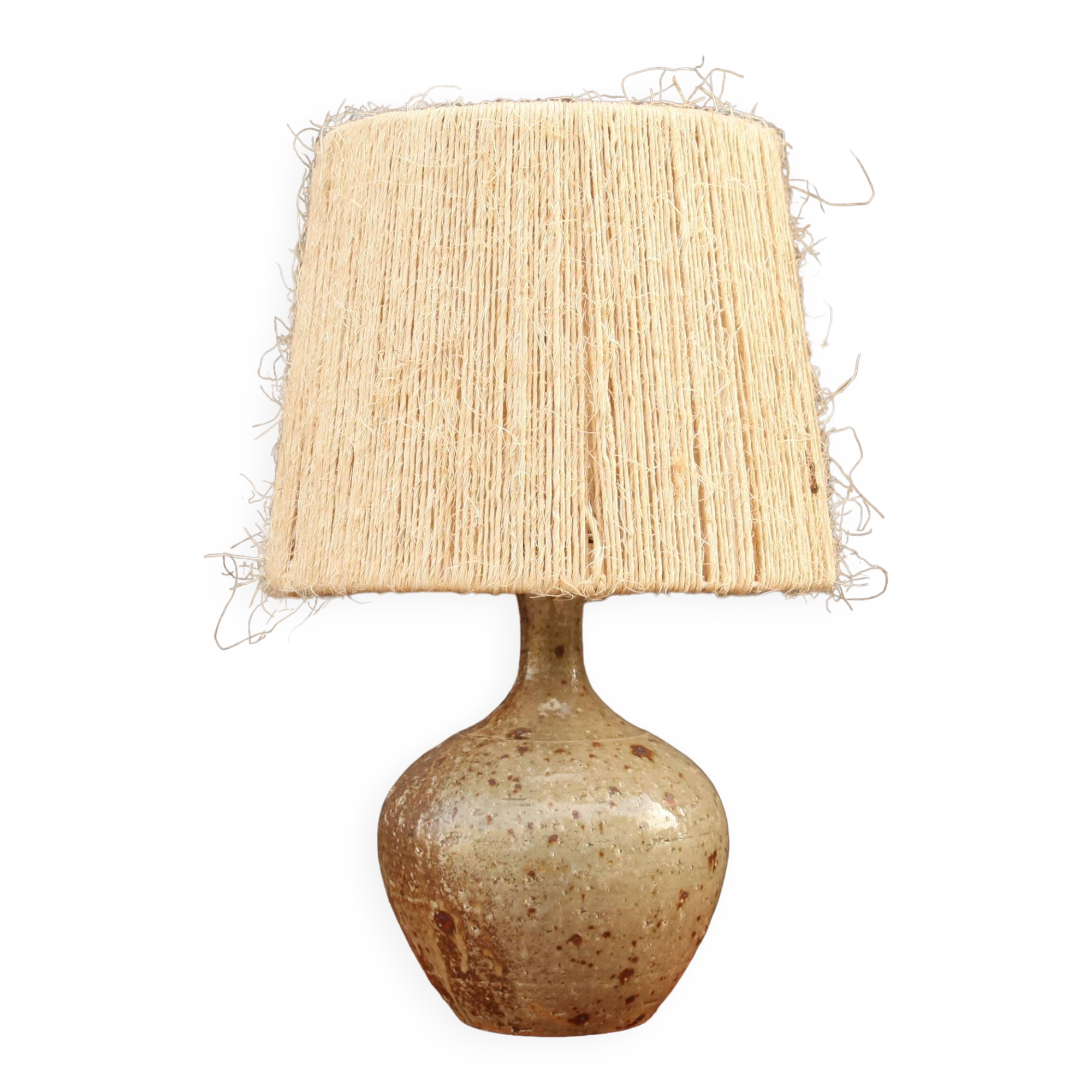 Glazed stoneware lamp by Alain Blanchard