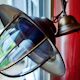 Glass and metal hanging lamp - Massive