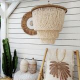 Nora shell pendant light - D50 cm